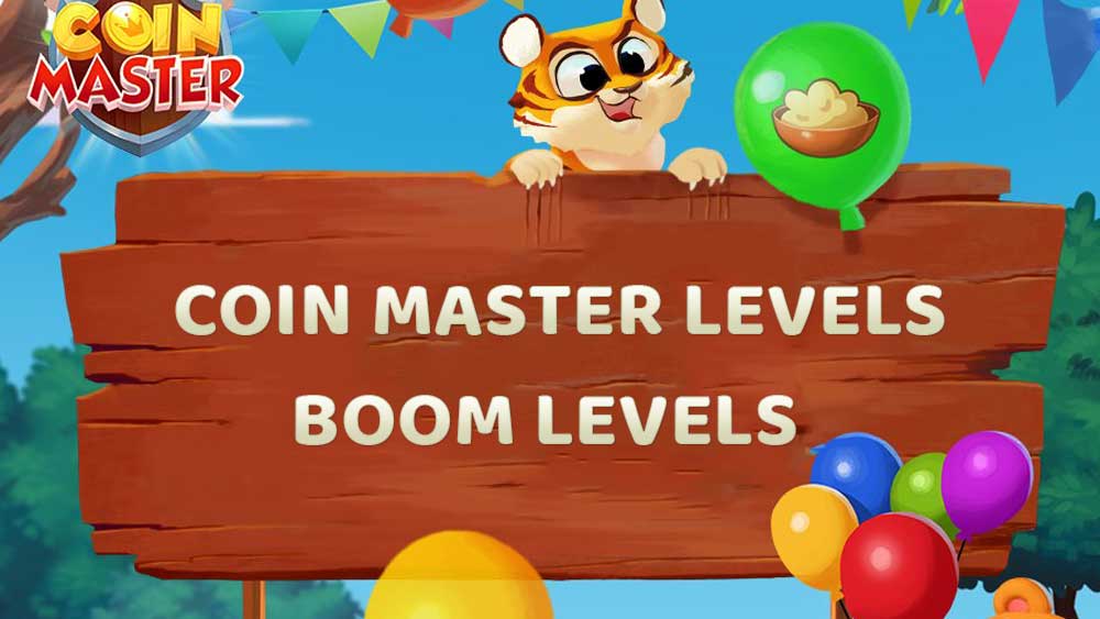 How many levels on coin master spins